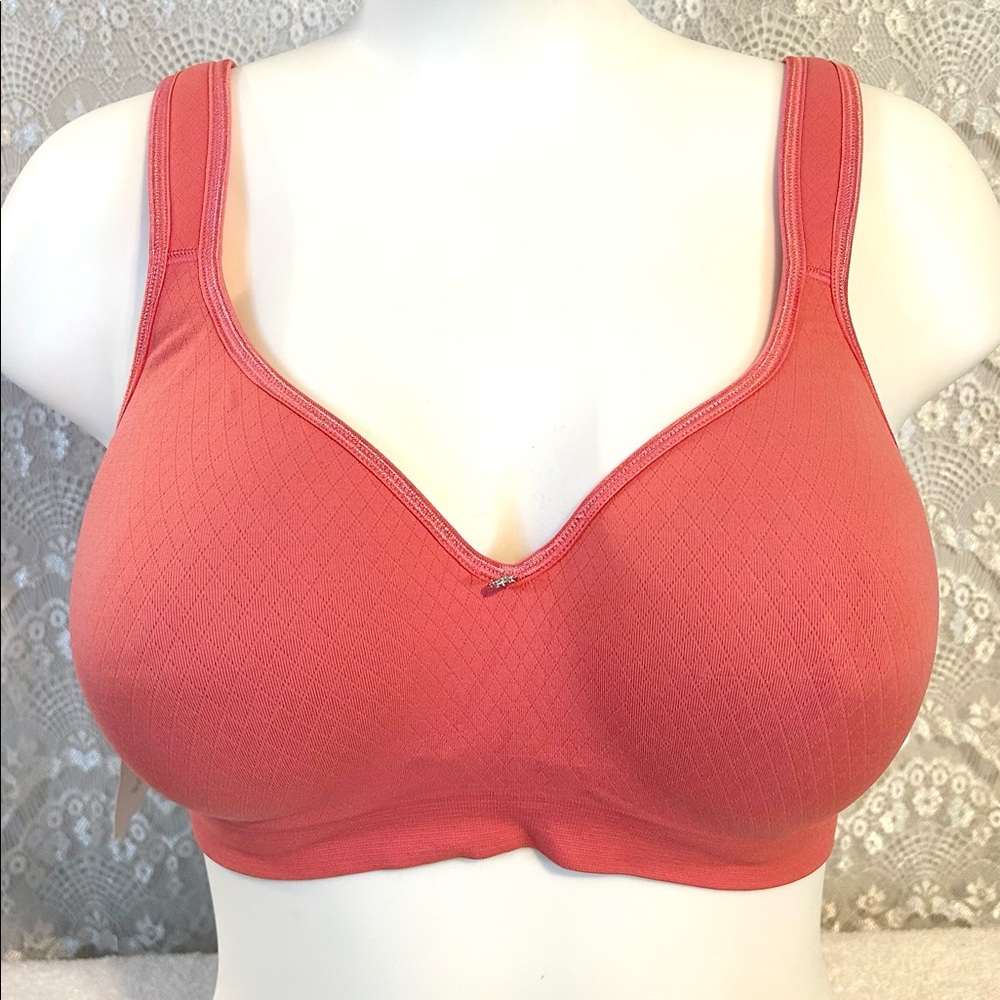 NWT Breezies Coral Pink Underwire Comfort Bra 42B